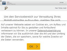 Tablet Screenshot of mobilfunk.tchibo.de